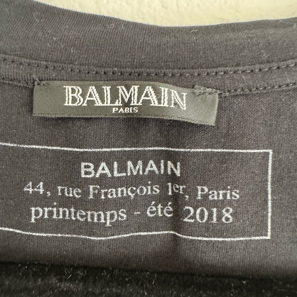 Balmain: 2 Men’s Large V Neck Tshirt - Picture 3 of 6